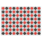 SQUARE-Muster - schwarz, rot, weiß + Ihr Hintergru Tischdecke (Vorderseite (Horizontal))