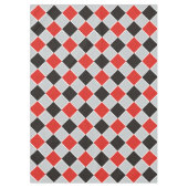 SQUARE-Muster - schwarz, rot, weiß + Ihr Hintergru Tischdecke (Vorderseite)