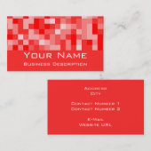 Square Muster Visitenkarte (Vorne/Hinten)