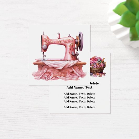 Square Nähgeschäft oder Umschließungskarte (Schreibtisch)