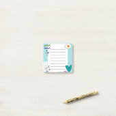 Square Niedlich Doodle Cartoon Membernotes Post-it Klebezettel (Auf Schreibtisch)