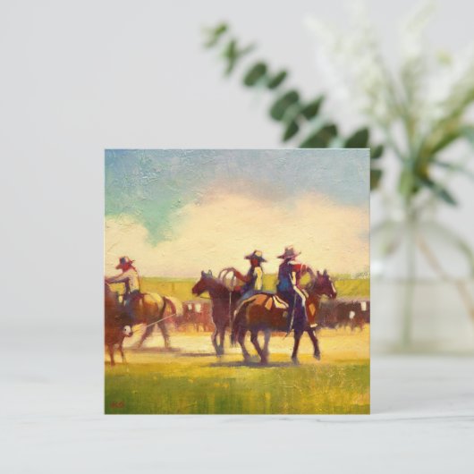 Square Note Card Dankeskarte (Stehend Vorderseite)