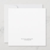 Square Note Card Dankeskarte (Rückseite)