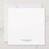 Square Note Card Dankeskarte (Rückseite)