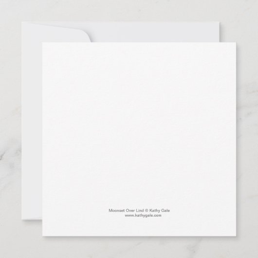 Square Note Card Dankeskarte (Rückseite)