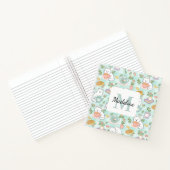 Square Notebook Personalized Tea Book Cats Green Notizblock (Innenseite)