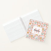 Square Notebook Personalized Tea & Bookish Cats Notizblock (Innenseite)