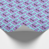 Square Oaster Bunny Wrapping Paper Geschenkpapier (Ecke)