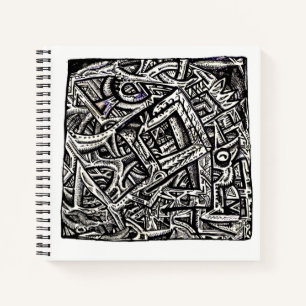 Square One, by Brian Benson, Tinte zeichnend Notizblock