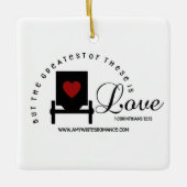 Square ornament 1 Korinthen 13:13 (Vorderseite)