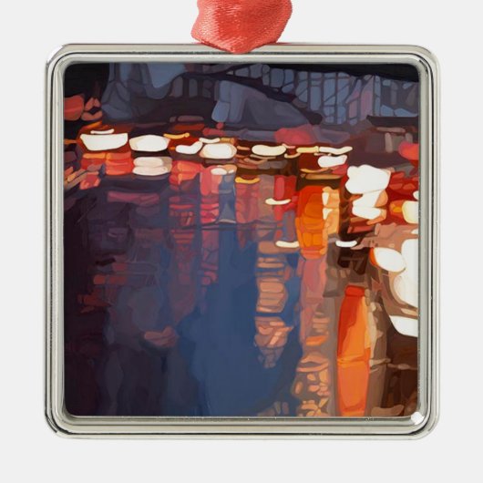 Square Ornament - Zuhause Aus Metall (Vorne)