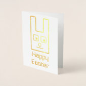 Square Ostergeblasene Fossilienkarte Folienkarte (Vorderseite)