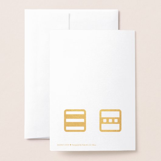 Square Ostergeblasene Fossilienkarte Folienkarte (Rückseite mit Umschlag)