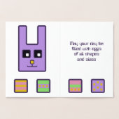 Square Ostergeblasene Fossilienkarte Folienkarte (Innenseite)