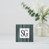 Square Panel - Initials - 130716(01) Quadratische Visitenkarte (Stehend Vorderseite)