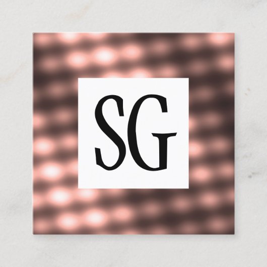 Square Panel - Initials - 140716(07) Quadratische Visitenkarte (Vorderseite)