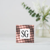 Square Panel - Initials - 140716(07) Quadratische Visitenkarte (Stehend Vorderseite)