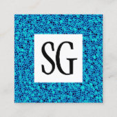 Square Panel - Initials - 161116(04) Quadratische Visitenkarte (Vorderseite)