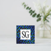 Square Panel - Initials - 190716(03) Quadratische Visitenkarte (Stehend Vorderseite)
