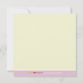 Square Patchwork Limoner Designer Geburtsankündigu Ankündigung (Rückseite)