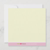 Square Patchwork Pink Designer Geburtserklärung Ankündigung (Rückseite)