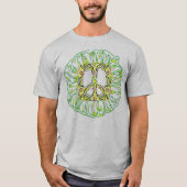 Square Peace flamme T-Shirt (Vorderseite)