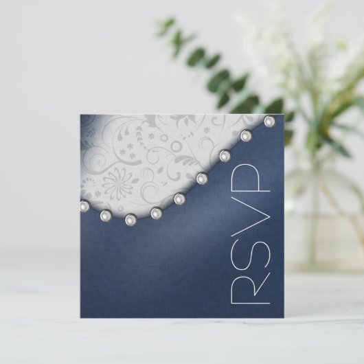 Square Pearl UAWG Einladung (Stehend Vorderseite)