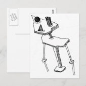 Square Peg Postkarte (Vorne/Hinten)