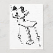 Square Peg Postkarte (Vorderseite)