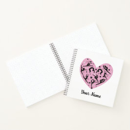 Square Personalized Rhythmic Gymnastics Notebook Notizblock