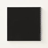 Square Personalized Rhythmic Gymnastics Notebook Notizblock (Rückseite)