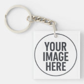 Square Photo Memory Keychain for Daily Use Schlüsselanhänger (Vorderseite)