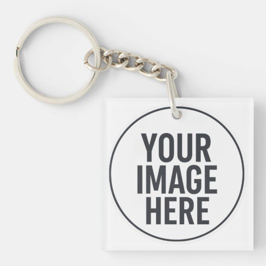 Square Photo Memory Keychain for Daily Use Schlüsselanhänger (Vorderseite)