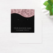 Square Pink Black Glam Earring Display Cards (Schreibtisch)