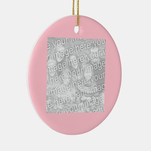 Square Pink Border Foto Keramikornament (Rechts)