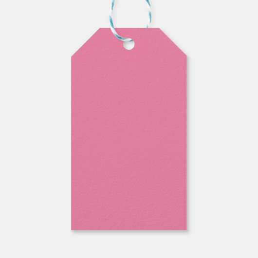 Square Pink Nutcracker Sticker Geschenkanhänger (Rückseite)