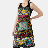 Square pocket, shawl, textile. Colorful abstract p Schürze (InSitu)