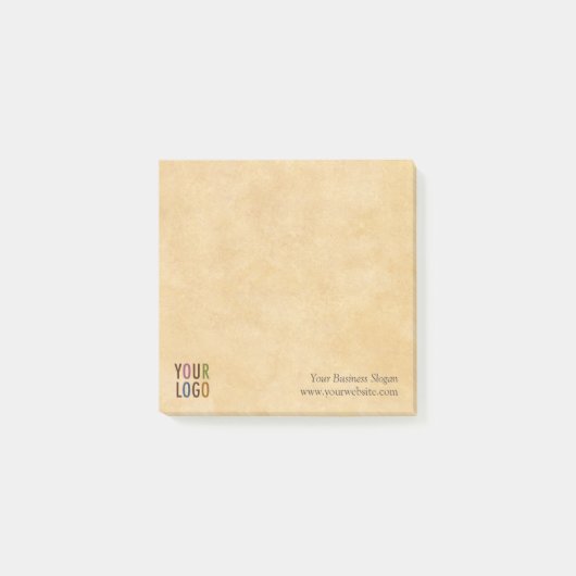 Square Post-it® Notes mit Firmenlogo No Minimum Post-it Klebezettel (Vorderseite)