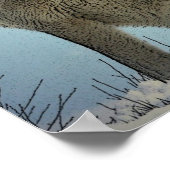 Square Poster - Howling Wolf Poster Print (Ecke)