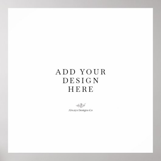 Square Poster Printing (Vorne)