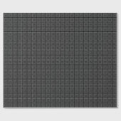 Square Prisms Schwarz-weiß Geschenkpapier (Flach)