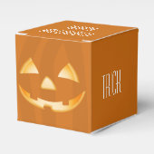 Square Pumpkin Halloween Gefallen Box - Trick oder Geschenkschachtel (Vorderseite)