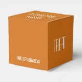 Square Pumpkin Halloween Gefallen Box - Trick oder Geschenkschachtel (Rückseite)