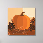 Square Pumpkin Orange Kitchen Wall Decke Leinwanddruck (Vorderseite)