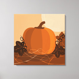 Square Pumpkin Orange Kitchen Wall Decke Leinwanddruck