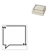 Square Quote Frame, Journal Gummistempel (Stempel)