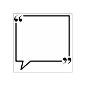 Square Quote Frame, Journal Gummistempel (Prägung)