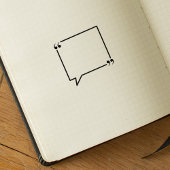 Square Quote Frame, Journal Gummistempel