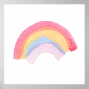 Square Rainbow Print Poster