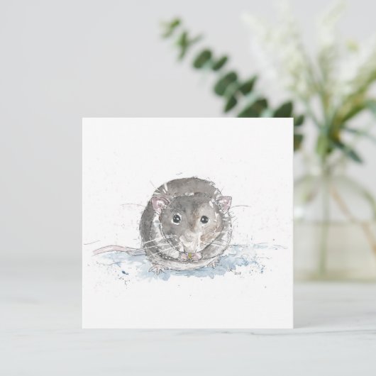 Square Ratte Art Karte (Stehend Vorderseite)
